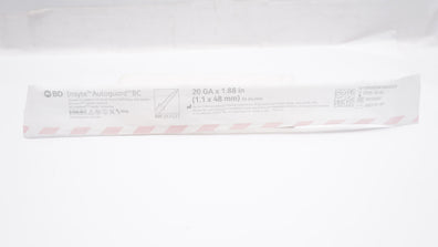 BD 382537 Insyte Autoguard BC Shielded I.V. Cath. 20GA x 1.88inch 54ml / min